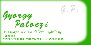 gyorgy paloczi business card